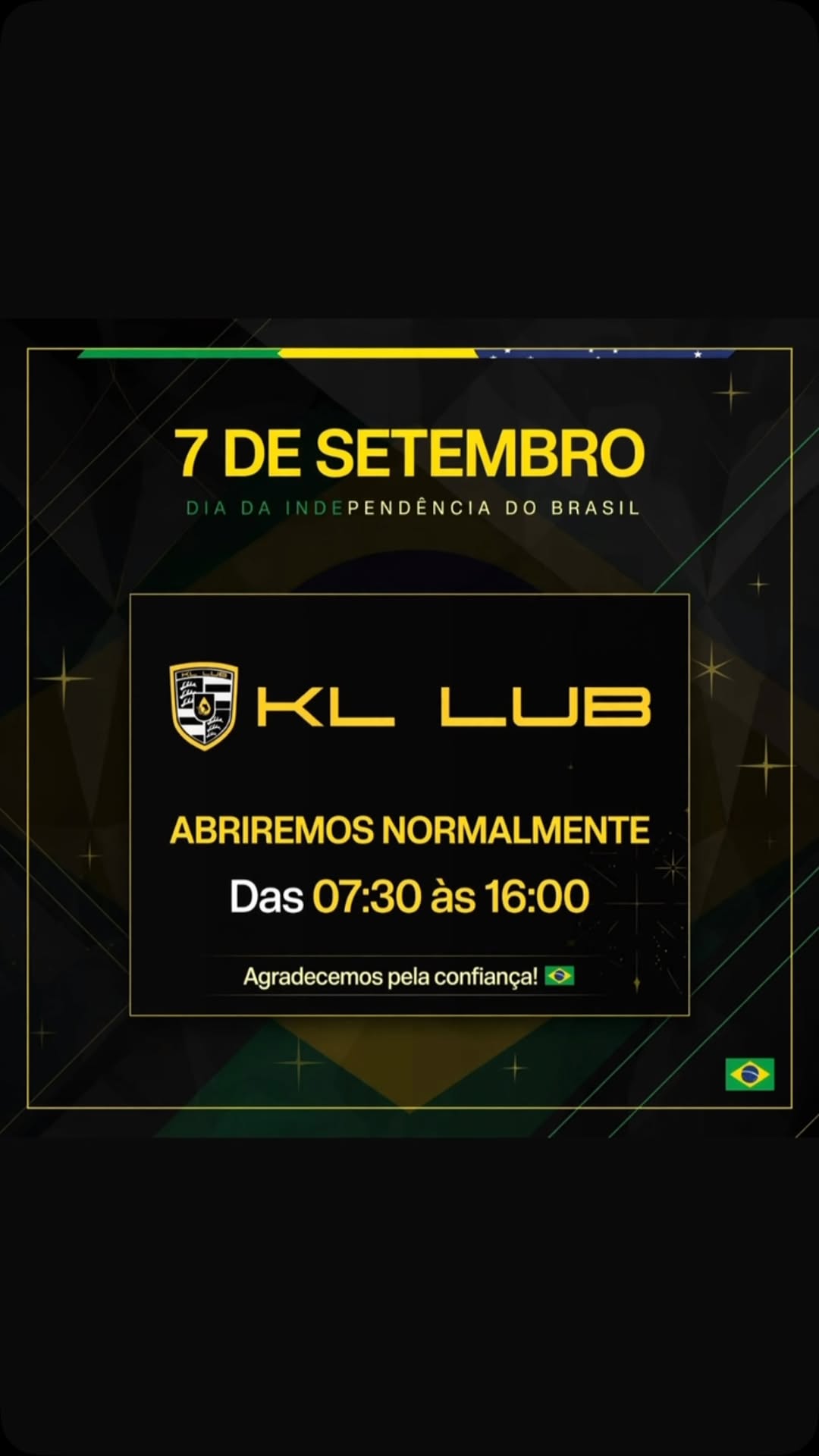 Publicação 4 do perfil oficial @kllub01
